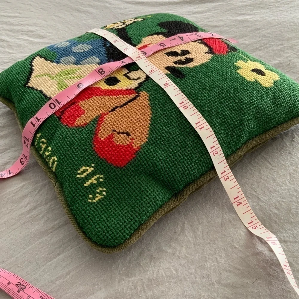 Vintage 1980s Minnie Mouse Decorative Pillow